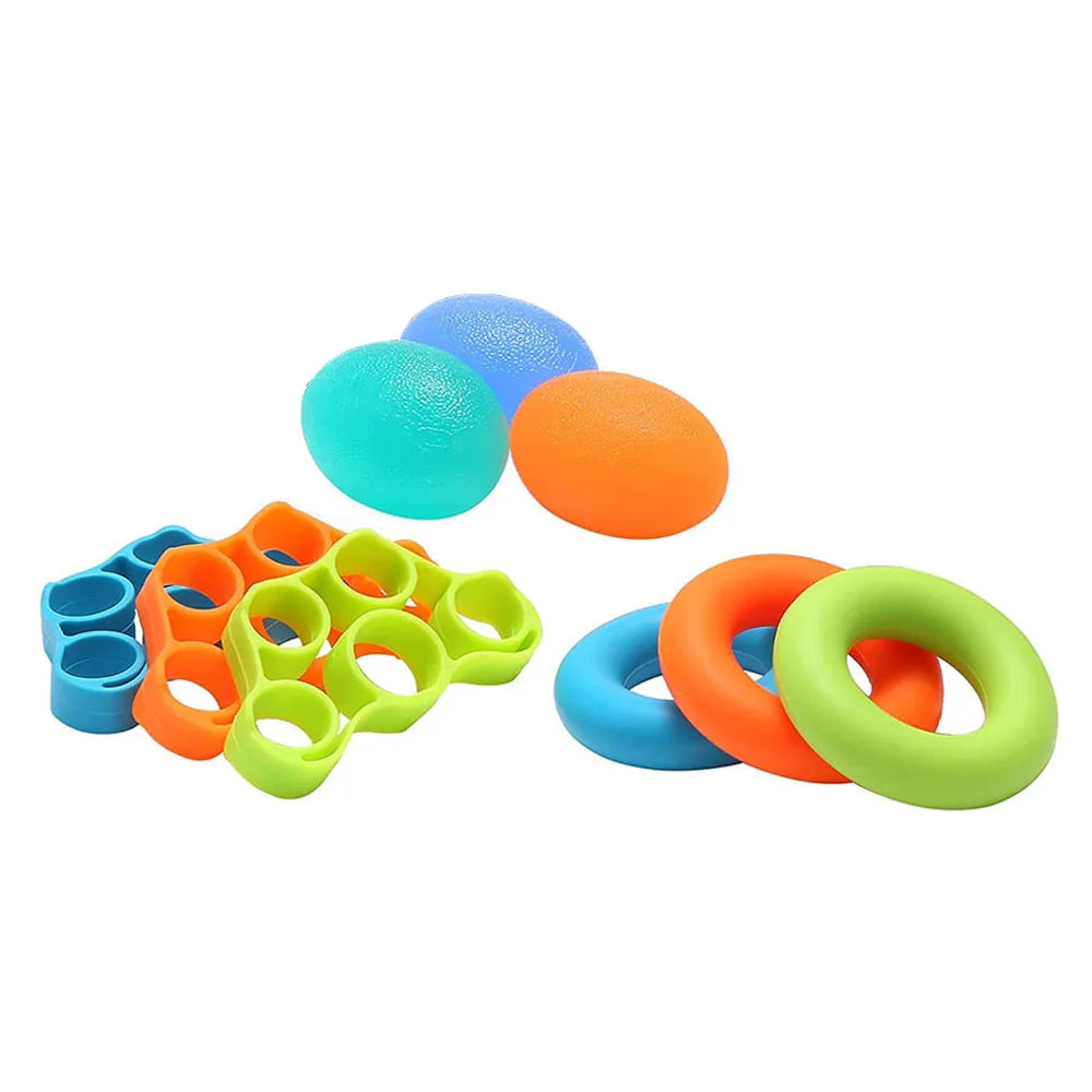 Therapy Kit Finger Exercisers and Hand Strengtheners Grip Dexterity, fine motor, handwritting andStress Relief Kids and Adults