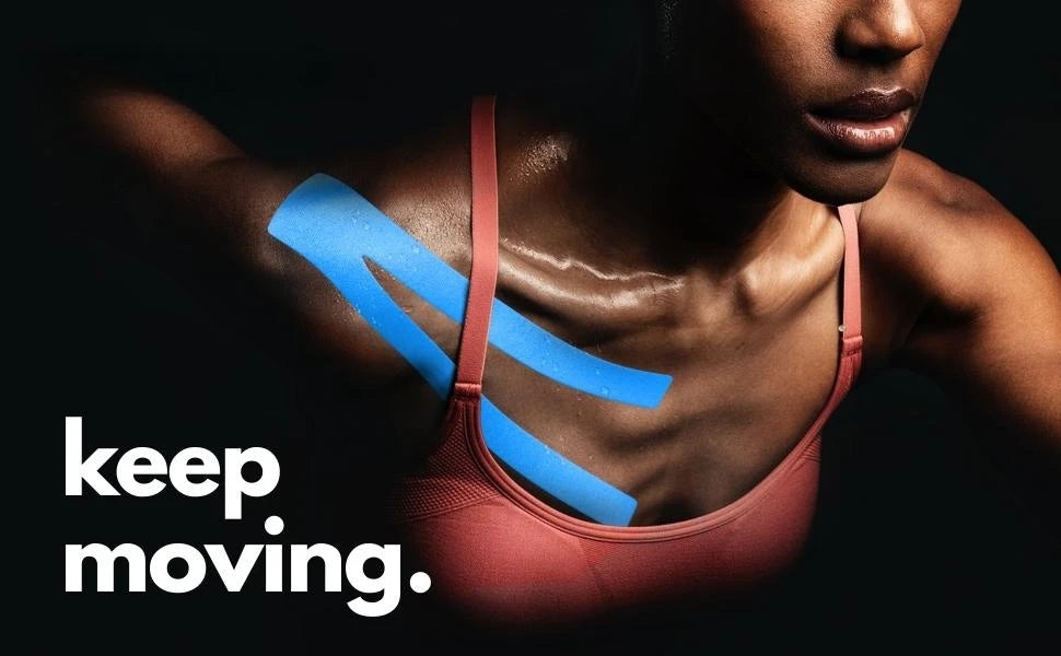 5-10 cm Sports Kinesio Tape Muscle Kinesiology Elastic Knee Pain Relief Strain Patch Athletic Recovery and postural correction, Fitness Bandages