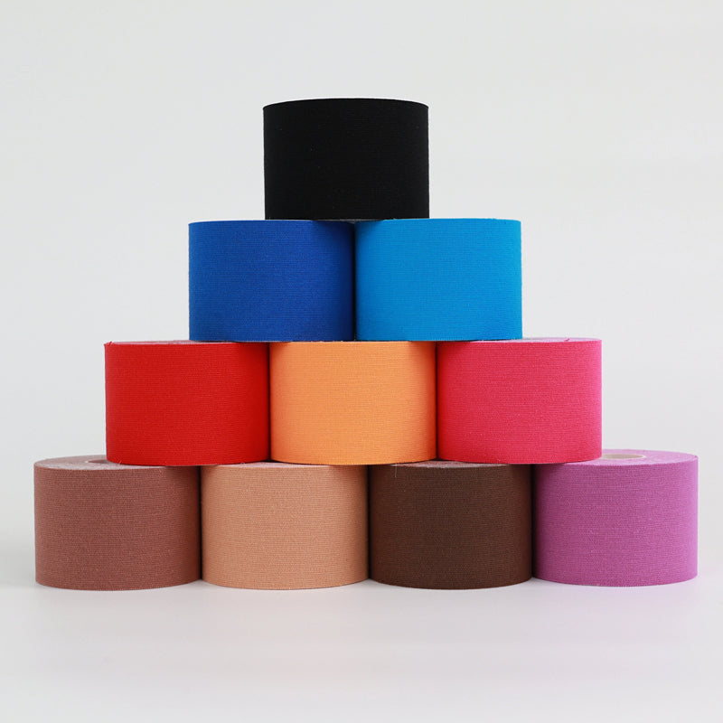 5-10 cm Sports Kinesio Tape Muscle Kinesiology Elastic Knee Pain Relief Strain Patch Athletic Recovery and postural correction, Fitness Bandages