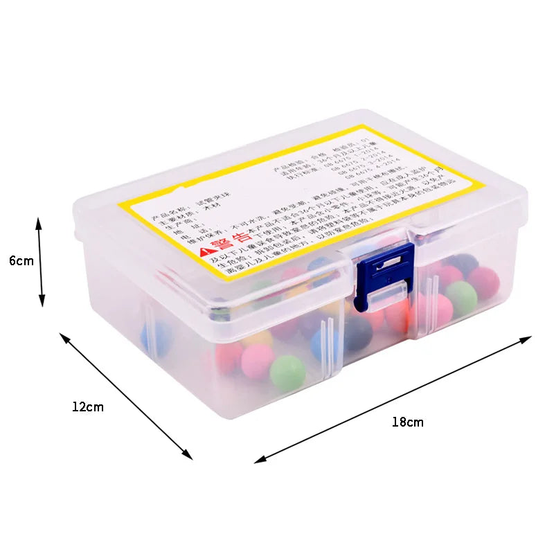 Early education toy (motor planning, fine motor, concentration) test tube clip beads logic concentration children fine motor action teaching aid decompression party game for kids