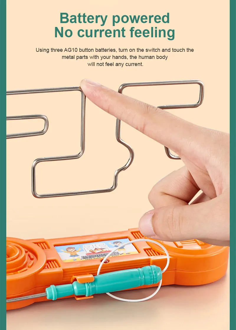 Fun Kids Concentration Training Electric Collision Maze Toy, Science Experiment Kids Early Education Puzzle
