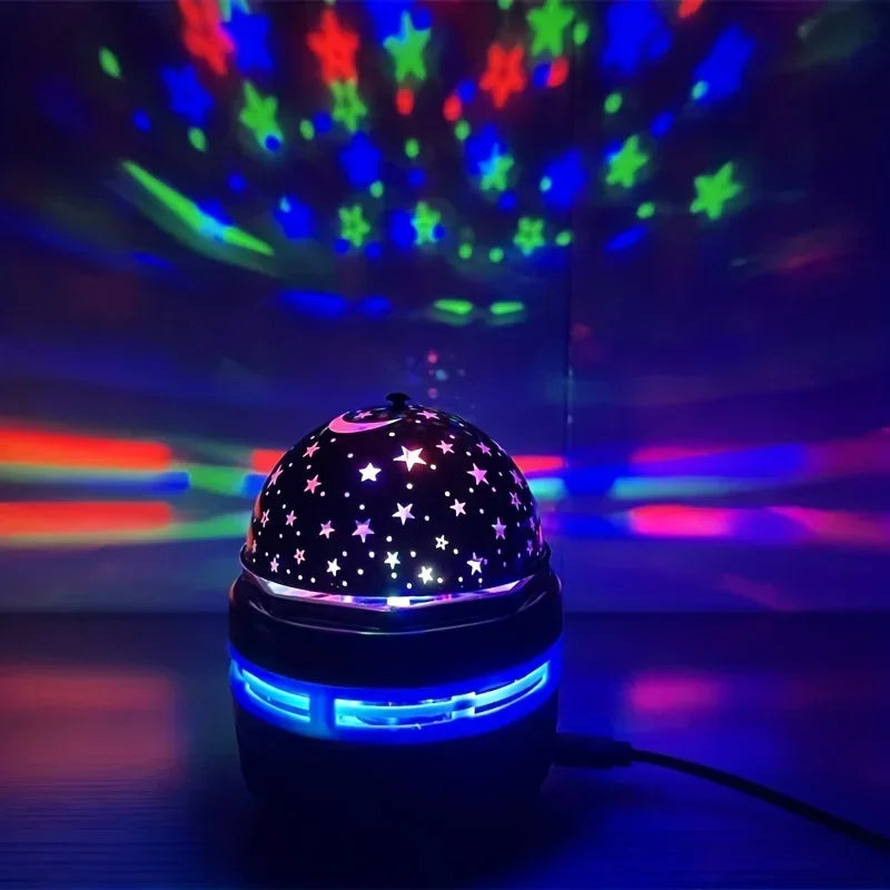 Sensory relaxation, Sleep routine, calming 5V Star Galaxy Projector Night Light Sky Colorful Display for Bedrooms Gaming Room USB Auto-Rotating Ambiance for Bedrooms Party