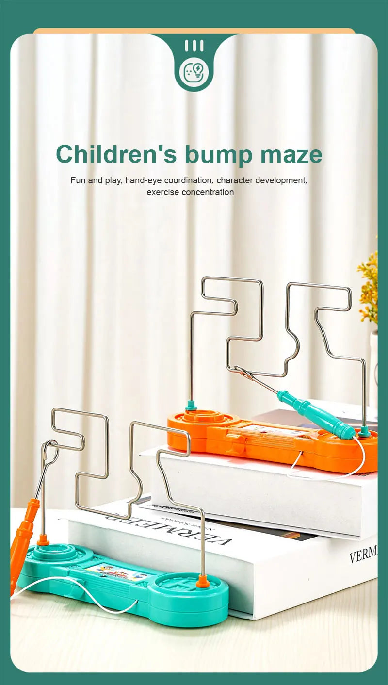Fun Kids Concentration Training Electric Collision Maze Toy, Science Experiment Kids Early Education Puzzle