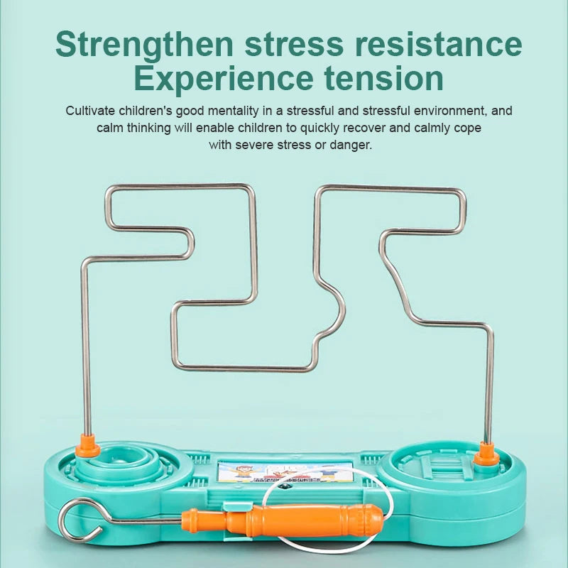 Fun Kids Concentration Training Electric Collision Maze Toy, Science Experiment Kids Early Education Puzzle