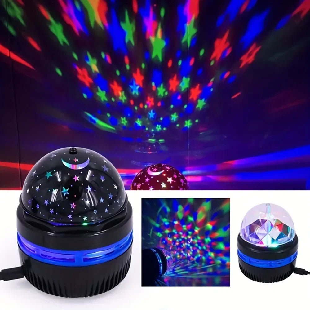 Sensory relaxation, Sleep routine, calming 5V Star Galaxy Projector Night Light Sky Colorful Display for Bedrooms Gaming Room USB Auto-Rotating Ambiance for Bedrooms Party