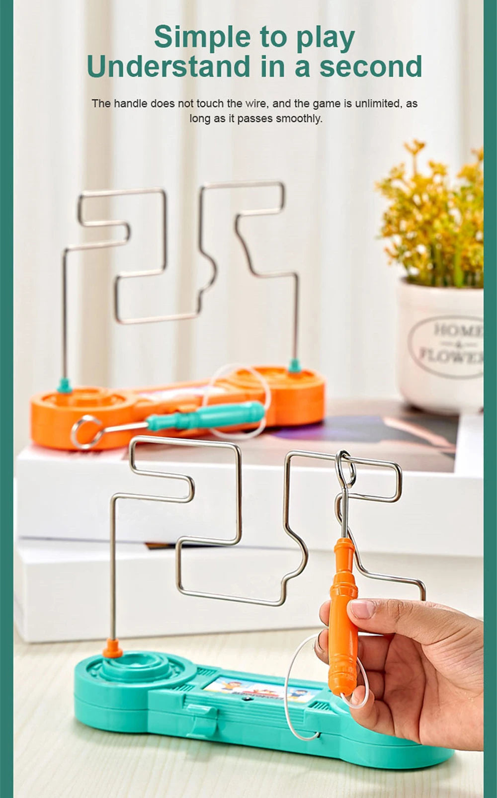 Fun Kids Concentration Training Electric Collision Maze Toy, Science Experiment Kids Early Education Puzzle