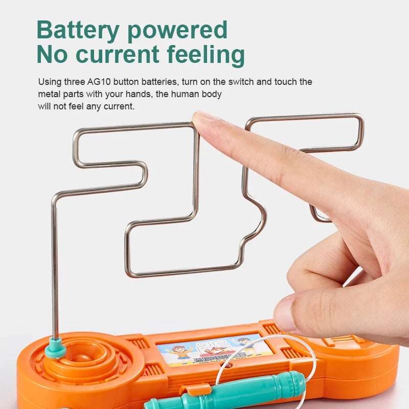 Fun Kids Concentration Training Electric Collision Maze Toy, Science Experiment Kids Early Education Puzzle