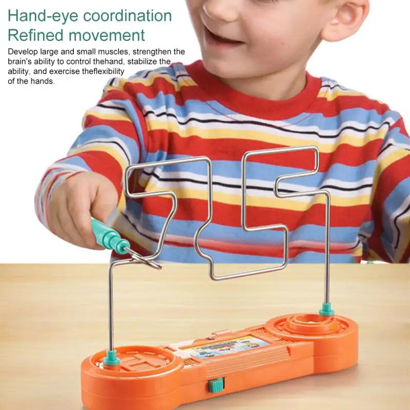 Fun Kids Concentration Training Electric Collision Maze Toy, Science Experiment Kids Early Education Puzzle