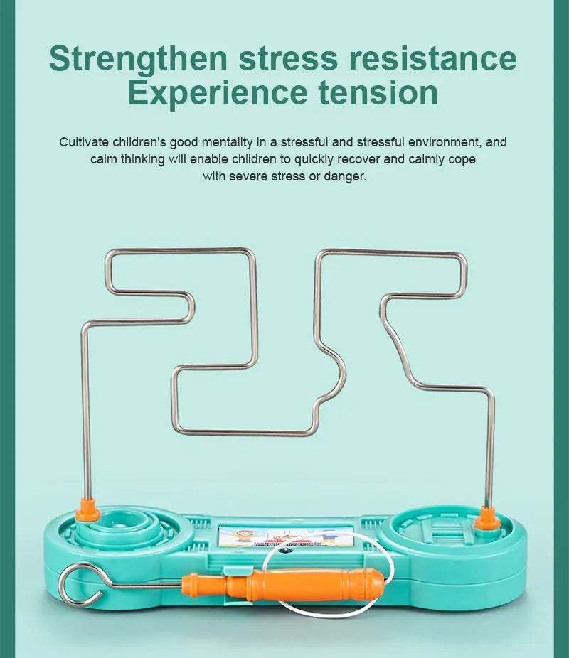 Fun Kids Concentration Training Electric Collision Maze Toy, Science Experiment Kids Early Education Puzzle